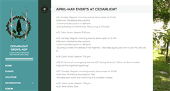Desktop Screenshot of cedarlightgrove.org